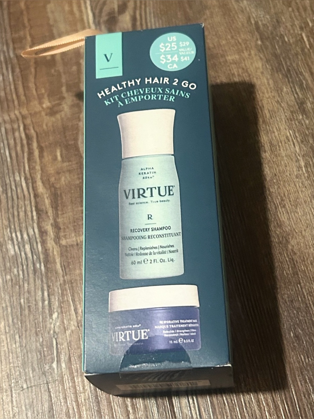 Virtue Healthy Hair 2 Go Kit - Recovery Shampoo & Treatment Mask Travel Set